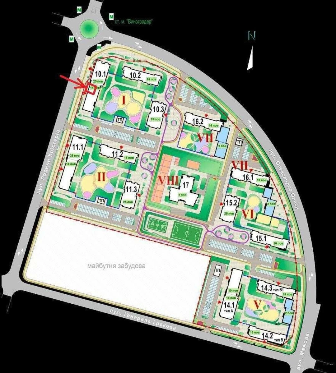 Trade object vul. Rodyny Kristeriv 2, 77m26520311