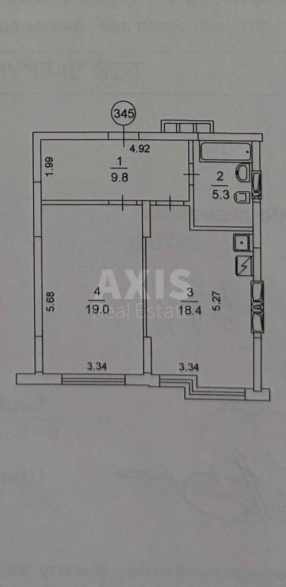 1k apartment vul. Myhajla Maksymovycha 32649628