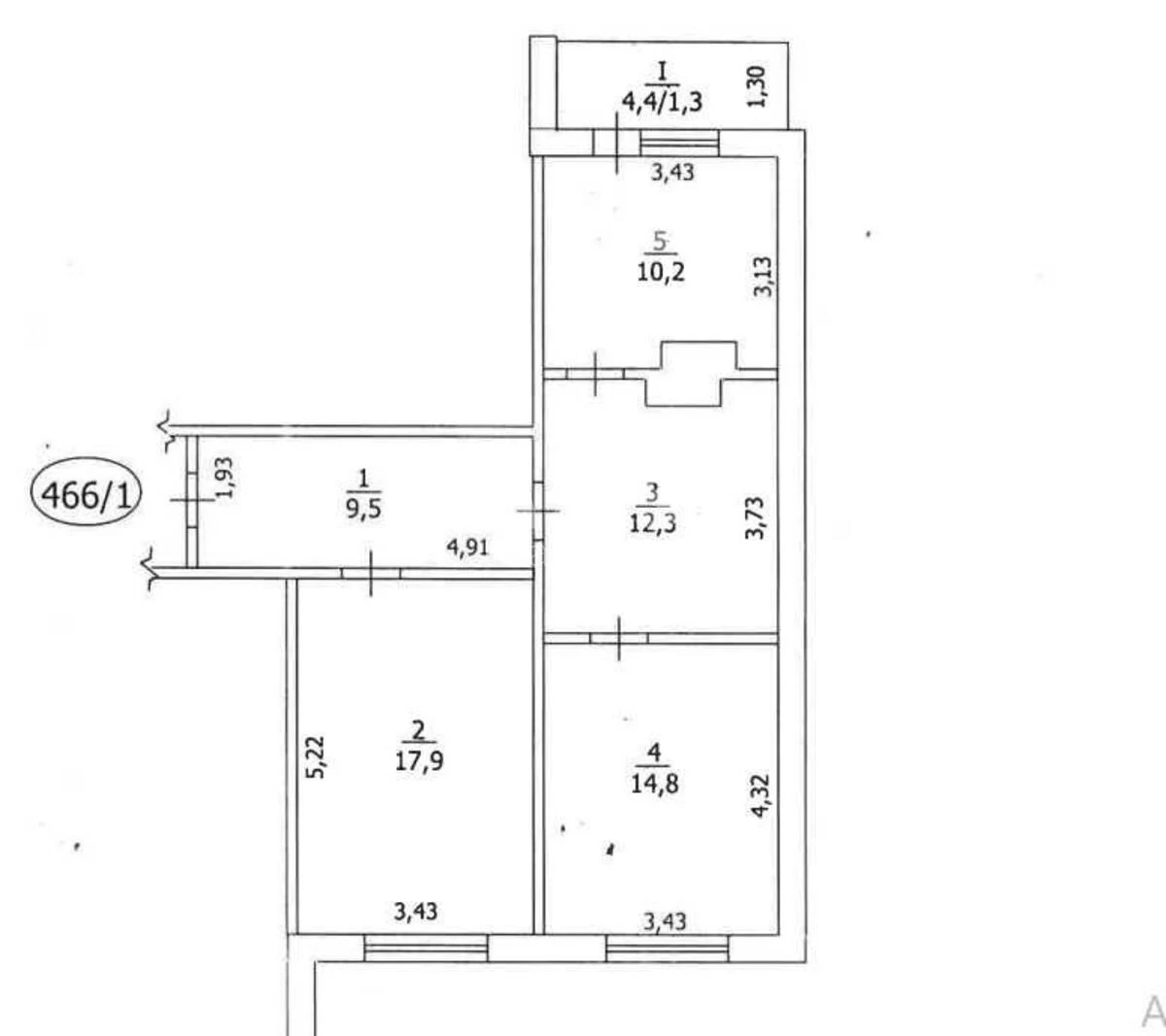 2к квартира ул. Донца Михаила 2Б609451