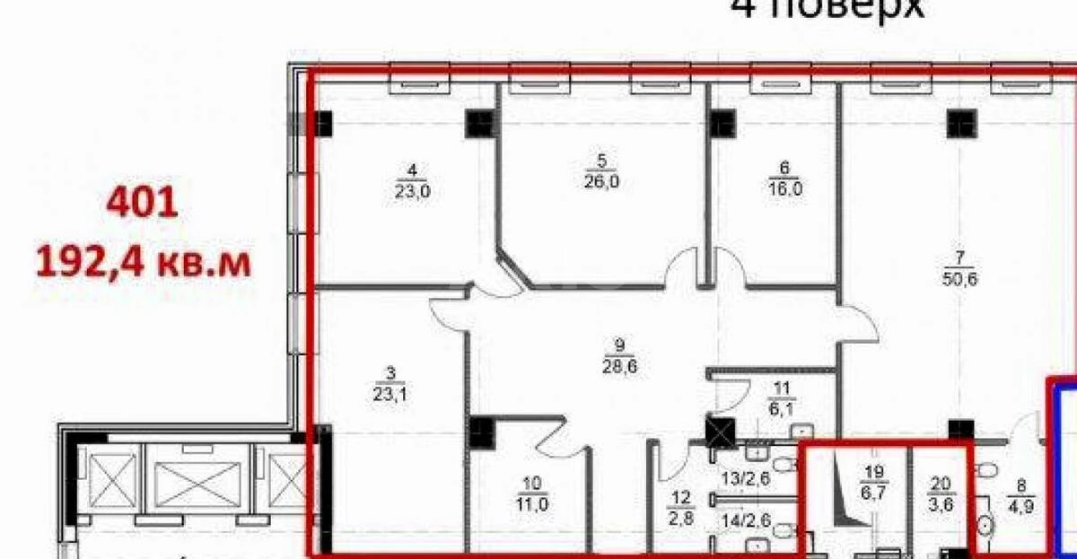 Office vul. Volodymyrs'ka 12, 192m26926011