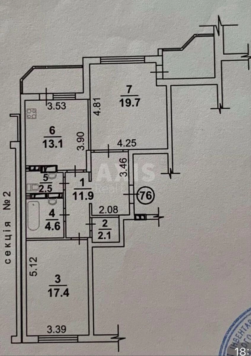 2k apartment vul. Chavdar Jelyzavety 1716658