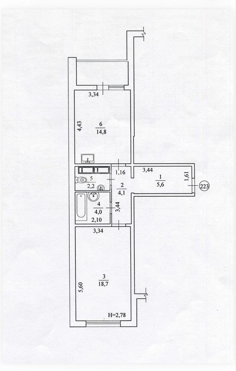 1к квартира ул. Коноплянская 227022511