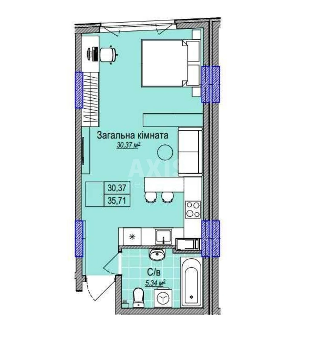 1к квартира ул. Каменская 127А680702