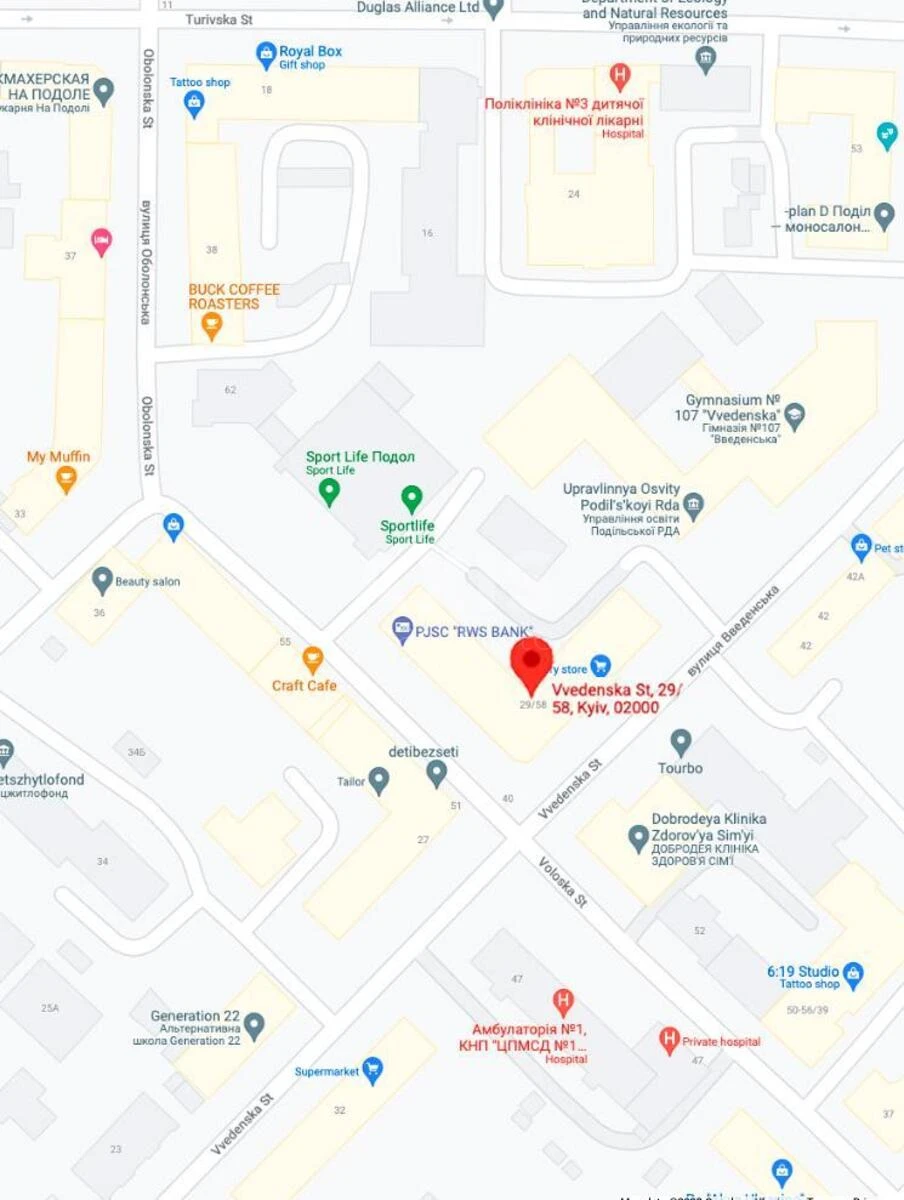 Office vul. Vvedens'ka 29/59, 72m26794012