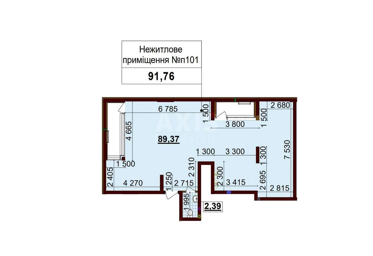 Объект торговли ул. Александра Олеся 17А, 92м2699106