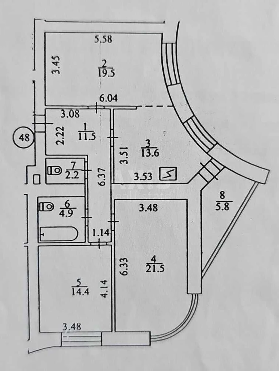3к квартира пр-т Владимира Ивасюка 66272820