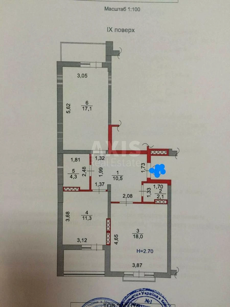2к квартира ул. Метрологическая 11В6691313