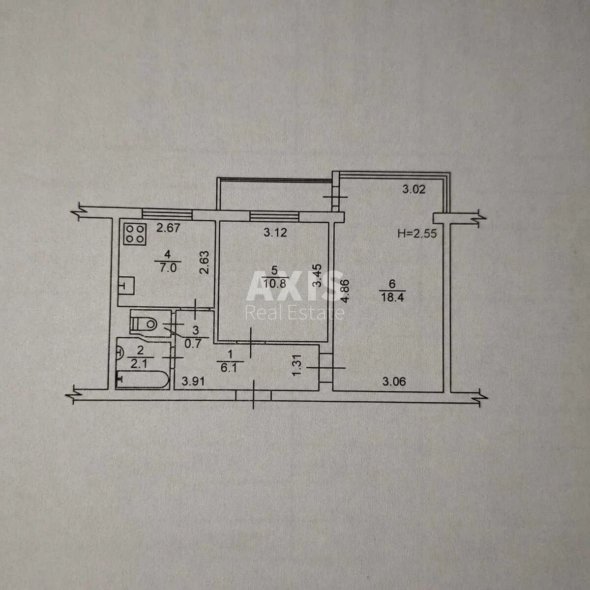 2к квартира ул. Героев Полка «Азов» Три Б692066
