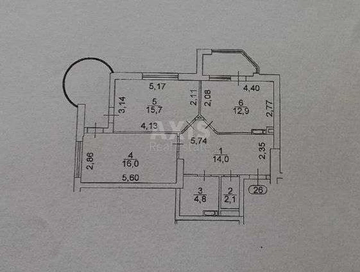 2к квартира пр-т Голосеевский 956563911