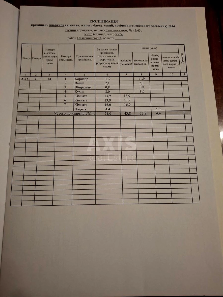 3к квартира ул. Булаховского Академика 42/436391918