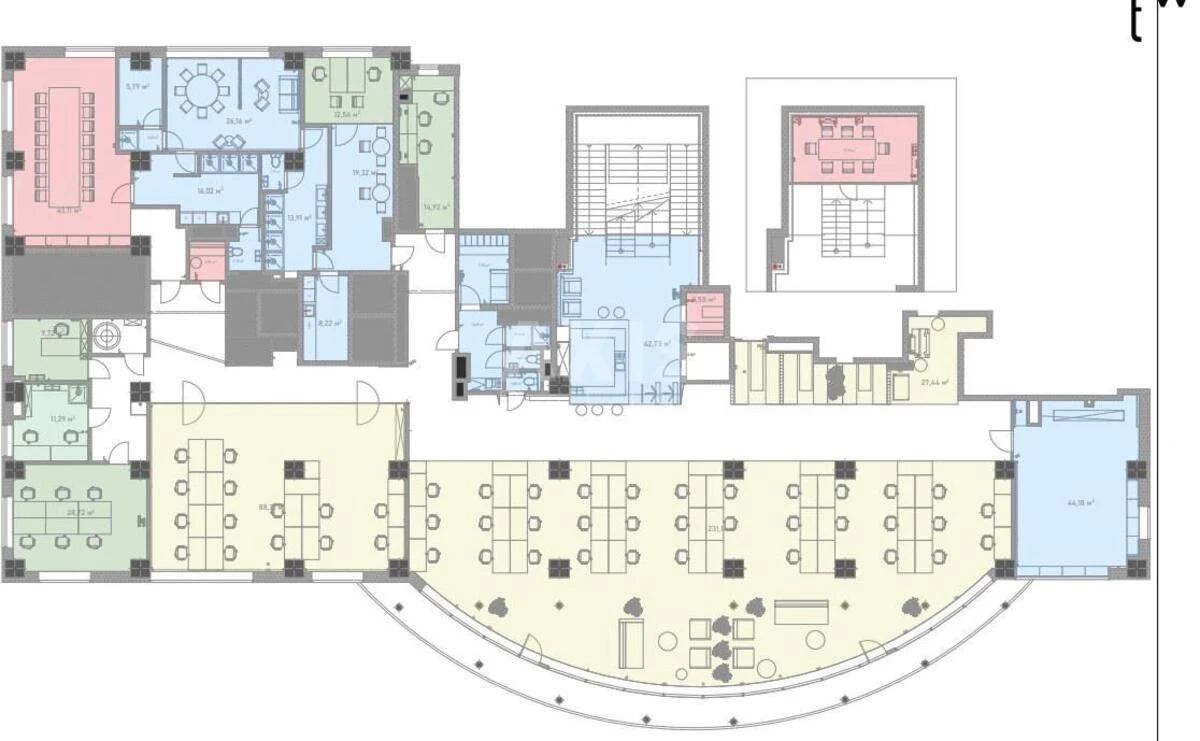 Office vul. Obolons'ka naberezhna 1, 1000m2679187