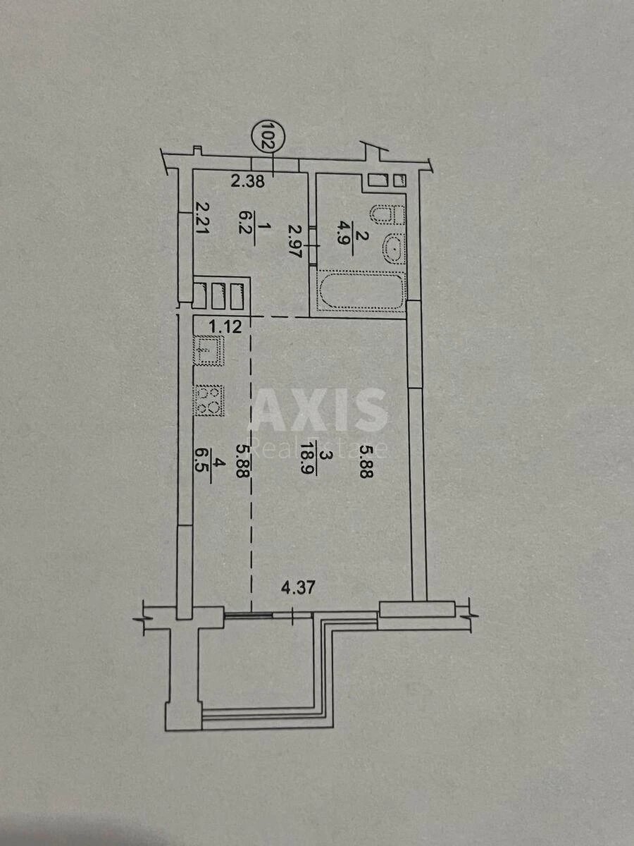 1к квартира ул. Предславинская 53673725