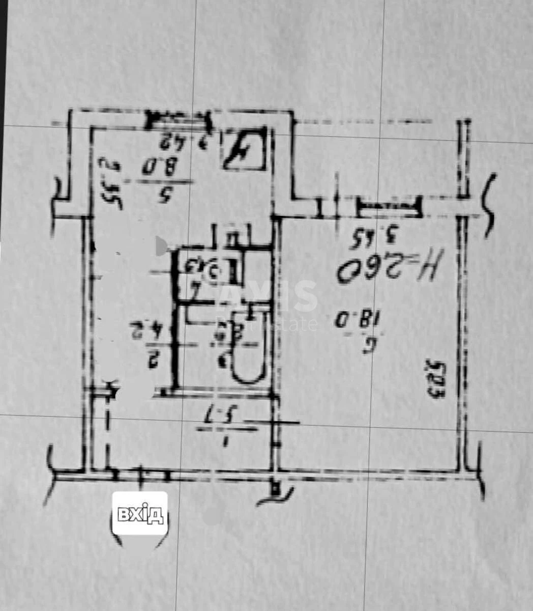 1k apartment vul. Irpins'ka 63А664147