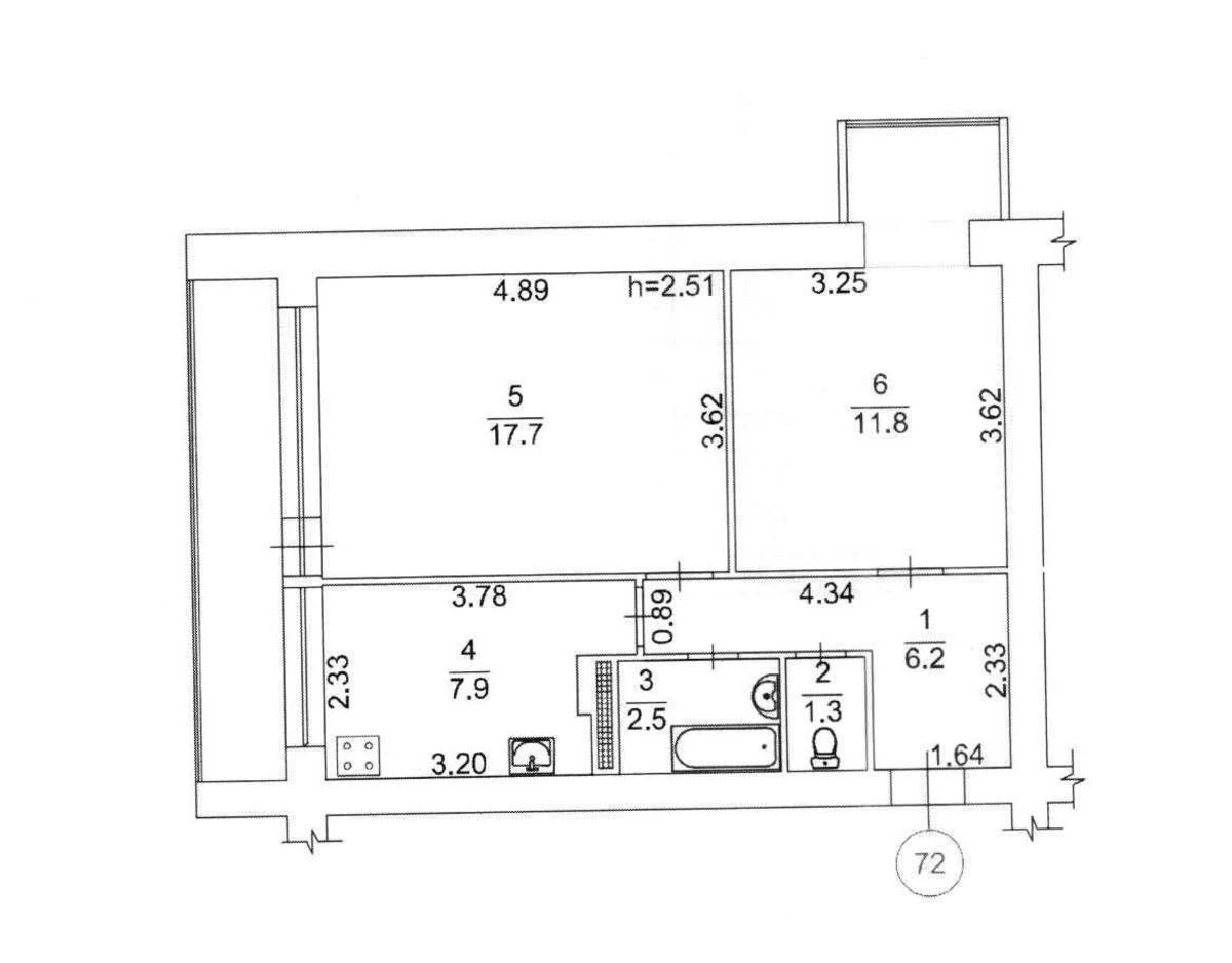 2к квартира ул. Черновола Вячеслава 30599067