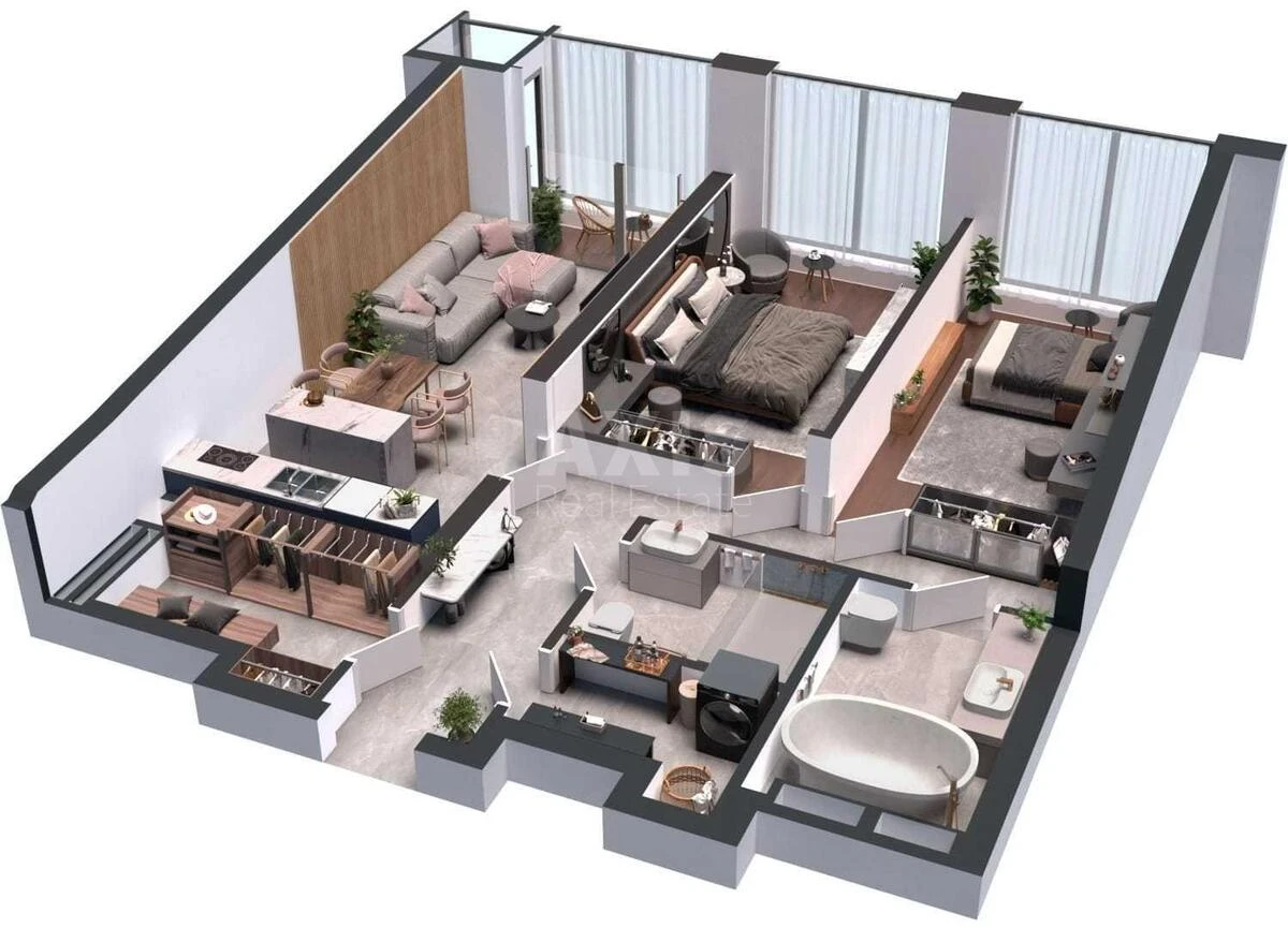 2k apartment vul. Antonovycha 136606341