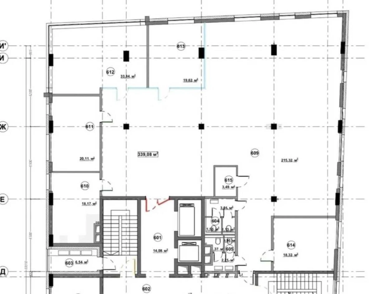 Office vul. Krasylivs'ka 6, 417m26714019