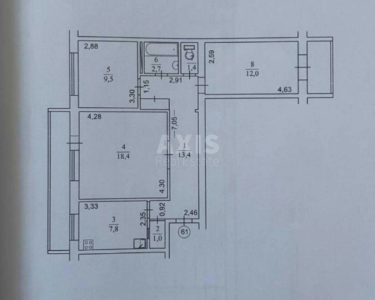 3k apartment vul. Predslavyns'ka 26А674619