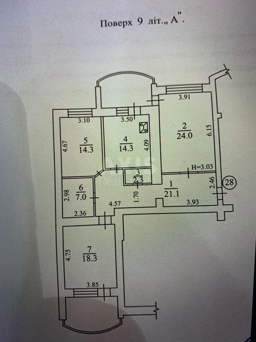 3k apartment vul. Levka Lukyanenka 216442016