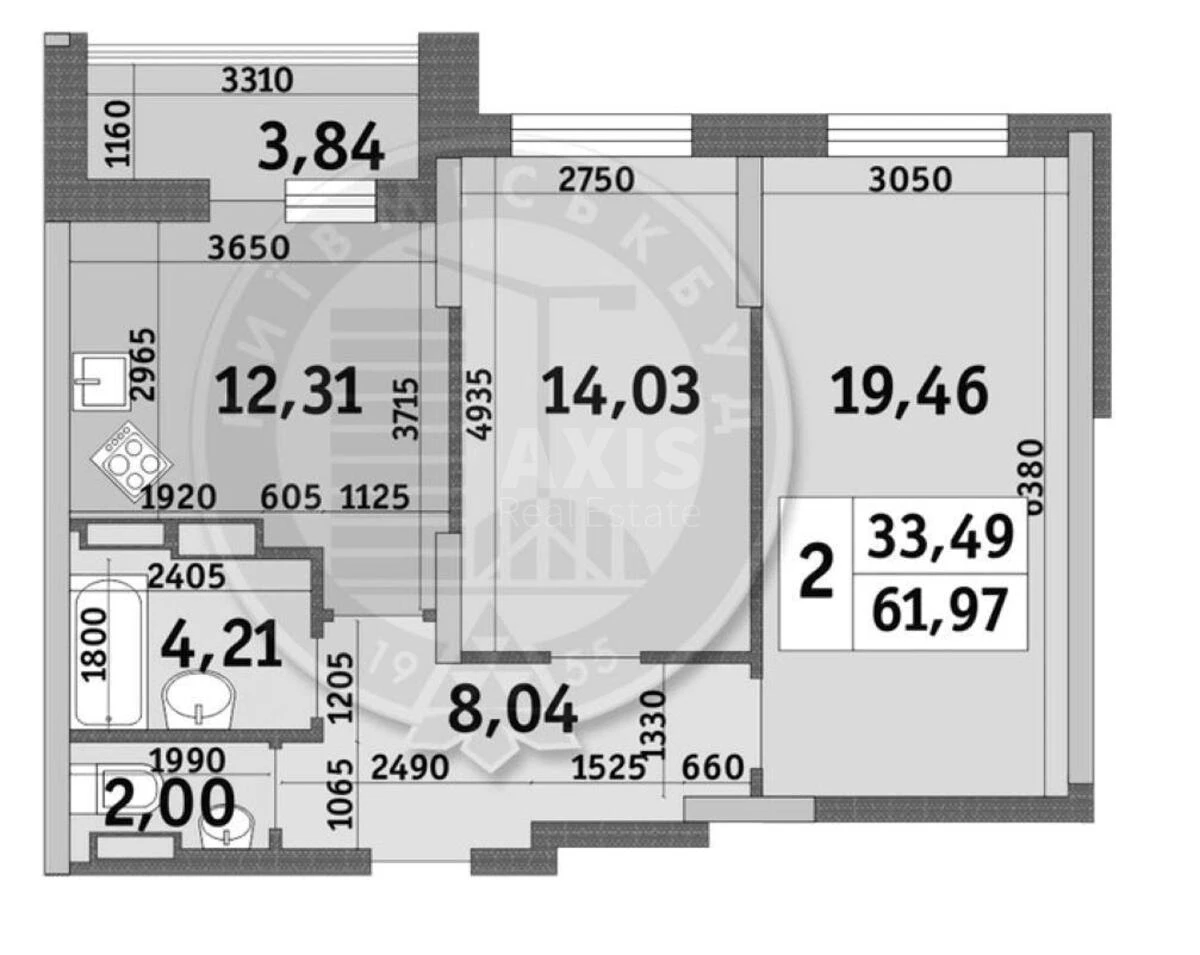 2k apartment vul. Kahovs'ka 62А6773818