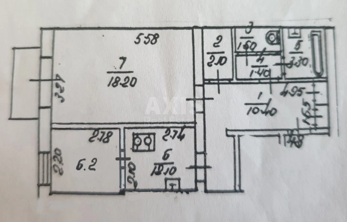 2к квартира пер. Лабораторный 247017932