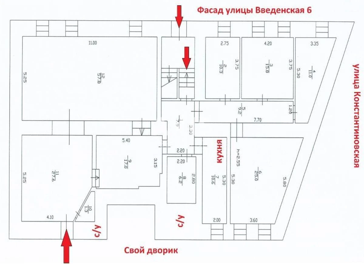 Объект сервиса ул. Введенская 6, 210м2431255