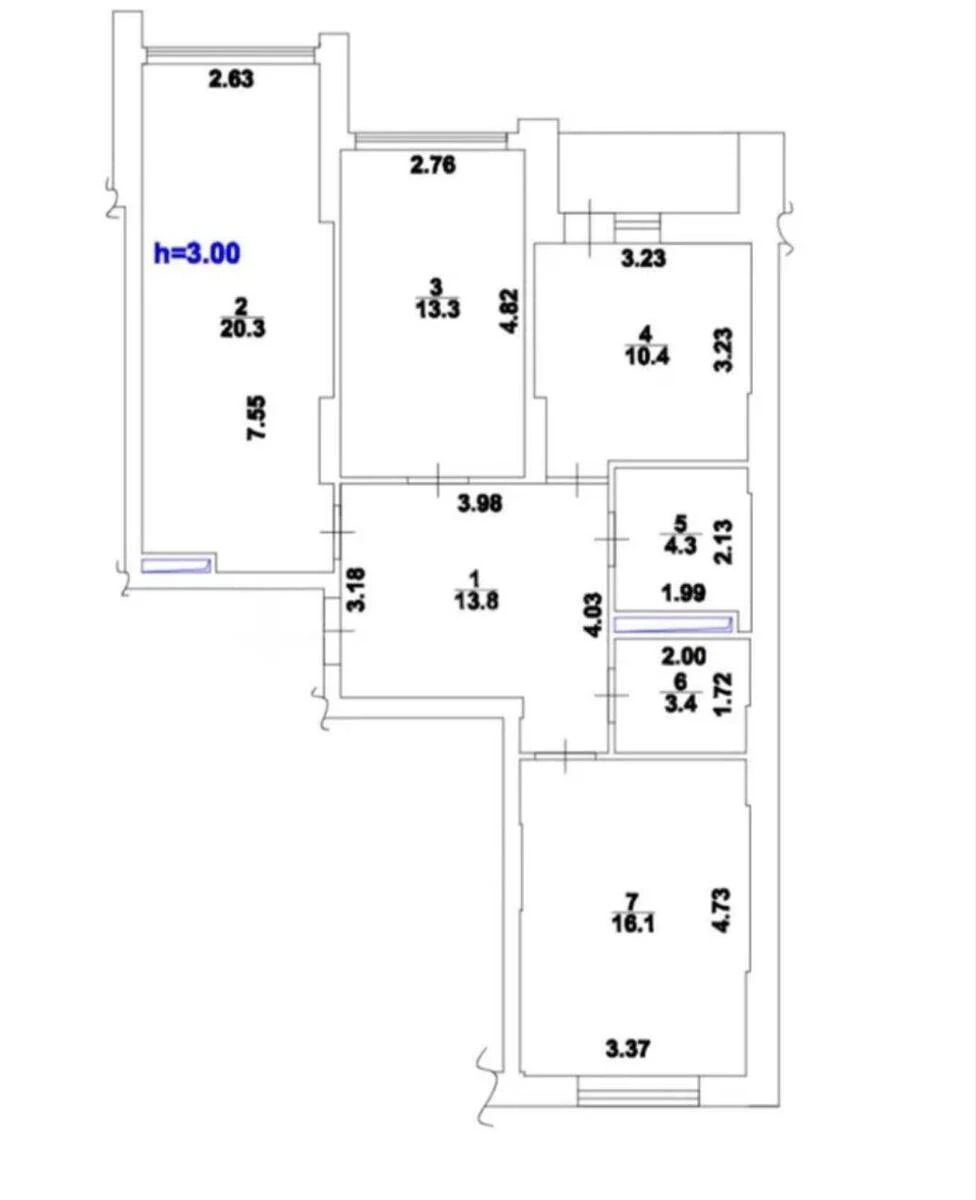 3к квартира ул. Каховская 606456915