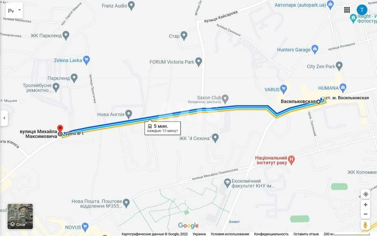 2k apartment vul. Myhajla Maksymovycha 325502210