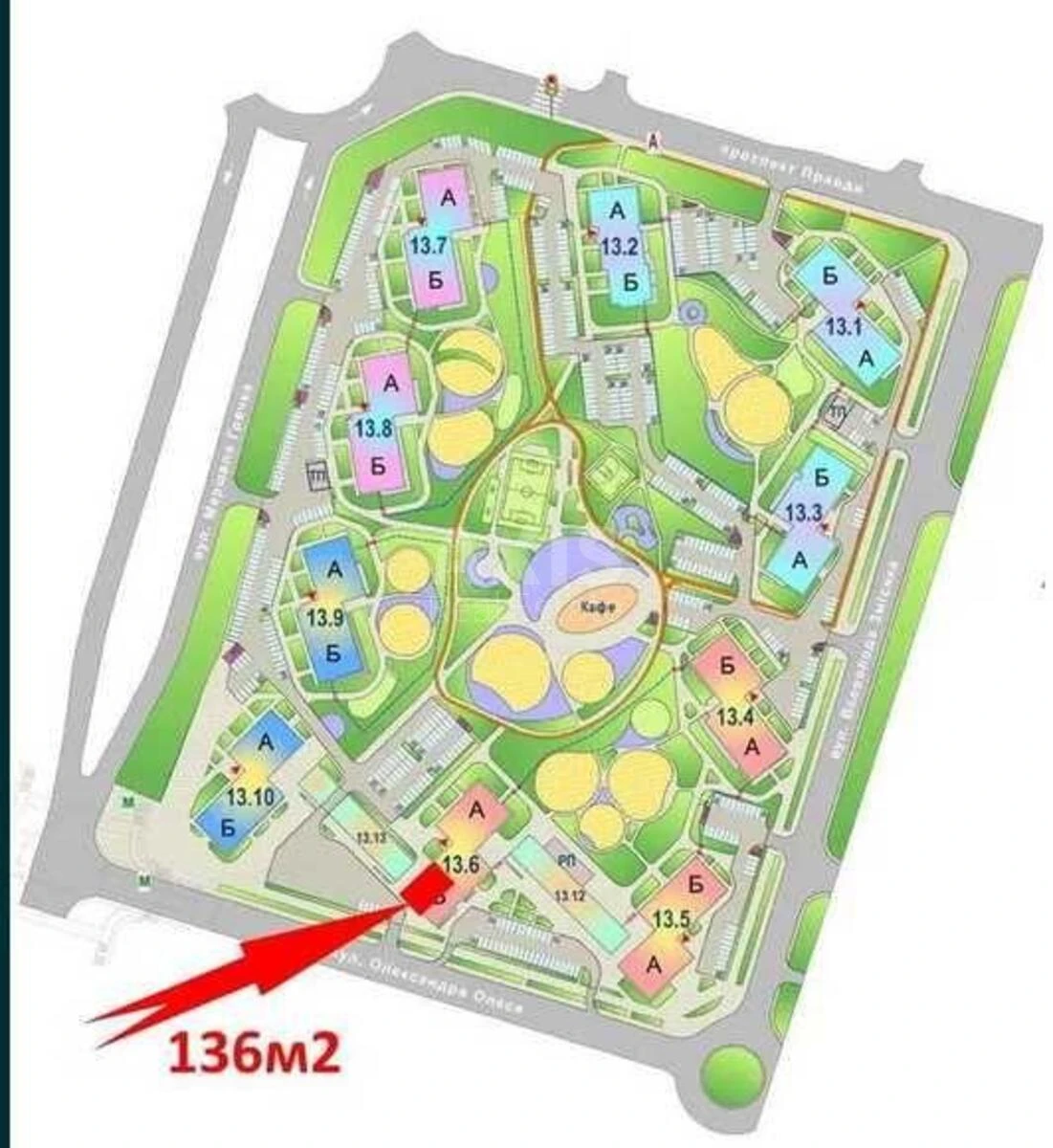 Объект торговли ул. Выговского Ивана 42, 136м2626193