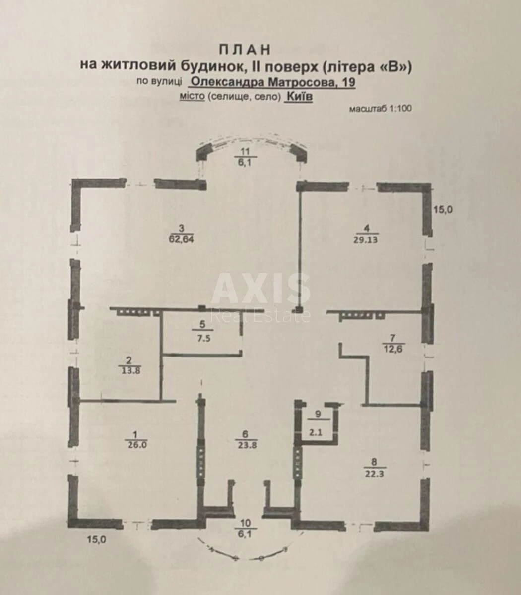 Дoм ул. Матросова Александра, 832м2, город Киев5456511