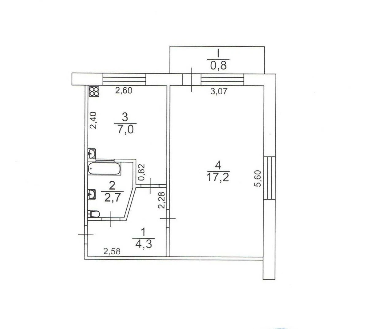 1k apartment vul. Olenivs'ka 347012319
