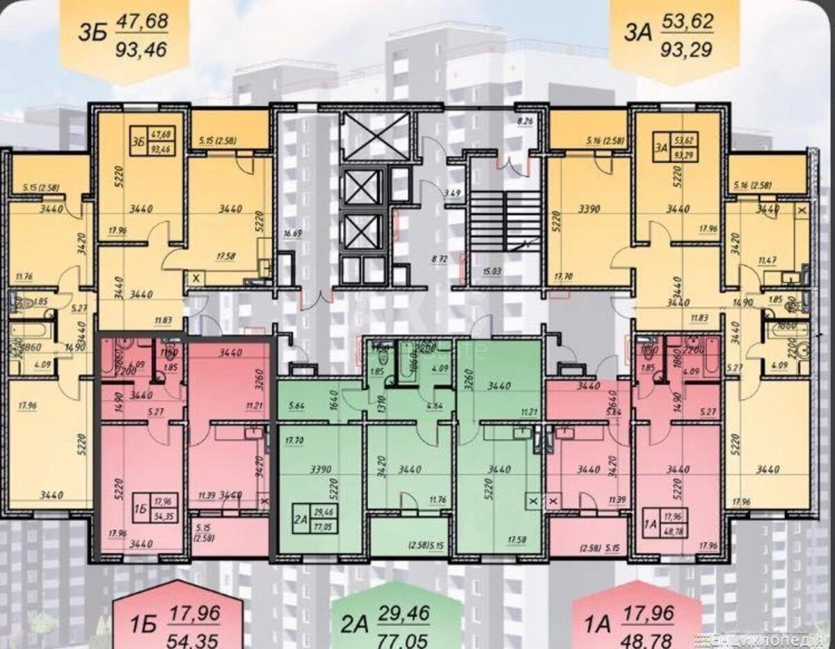 3k apartment prov. Baltijs'kyj 23601331