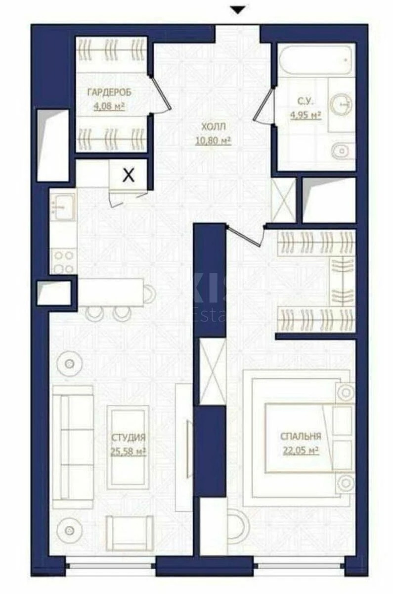 1k apartment vul. Predslavyns'ka 20Б598309