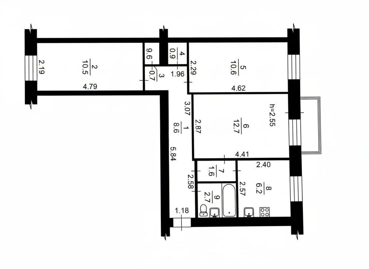 3k apartment vul. Kikvidze 236006810