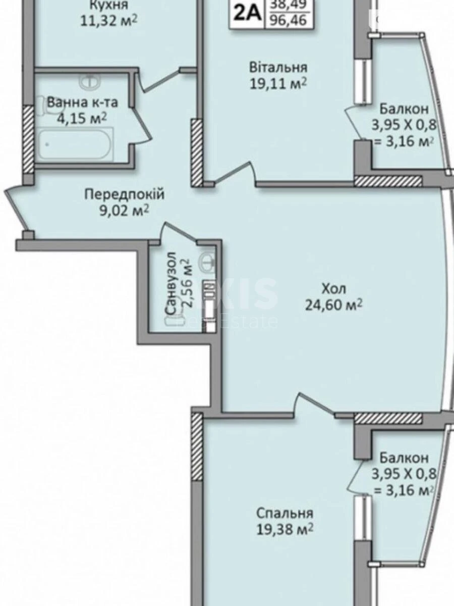 2к квартира ул. Кондратюка Юрия 1717859