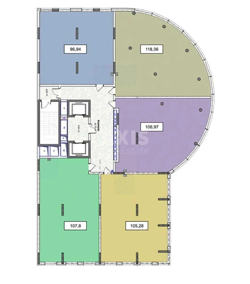 Офис ул. Центральная 21Б, 106м2656432