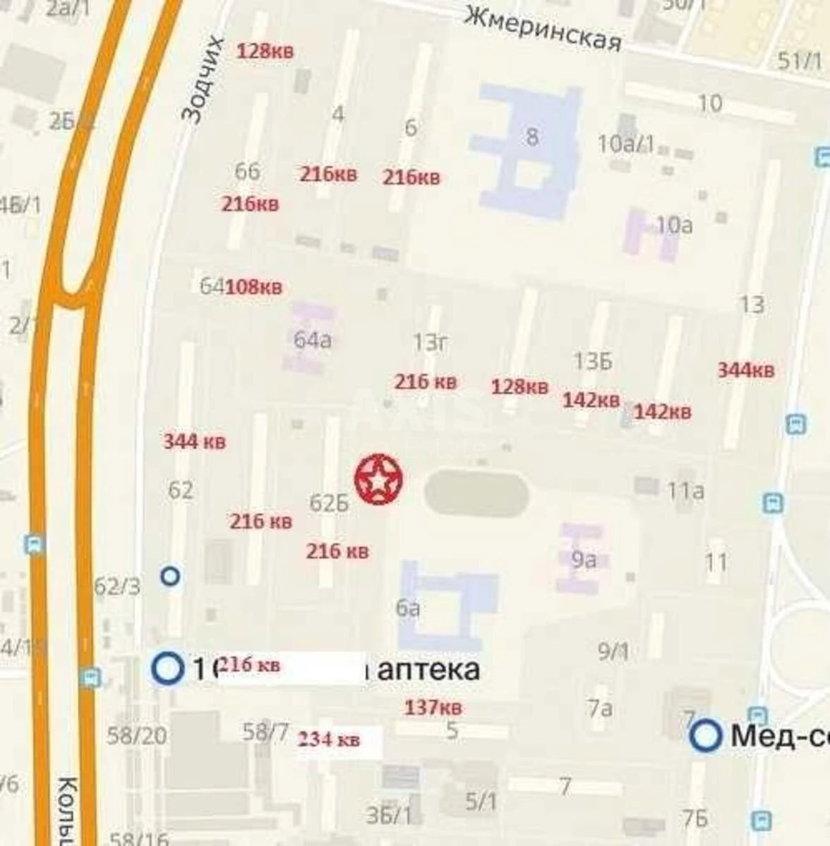 Объект торговли ул. Зодчих 62Б, 100м2712241