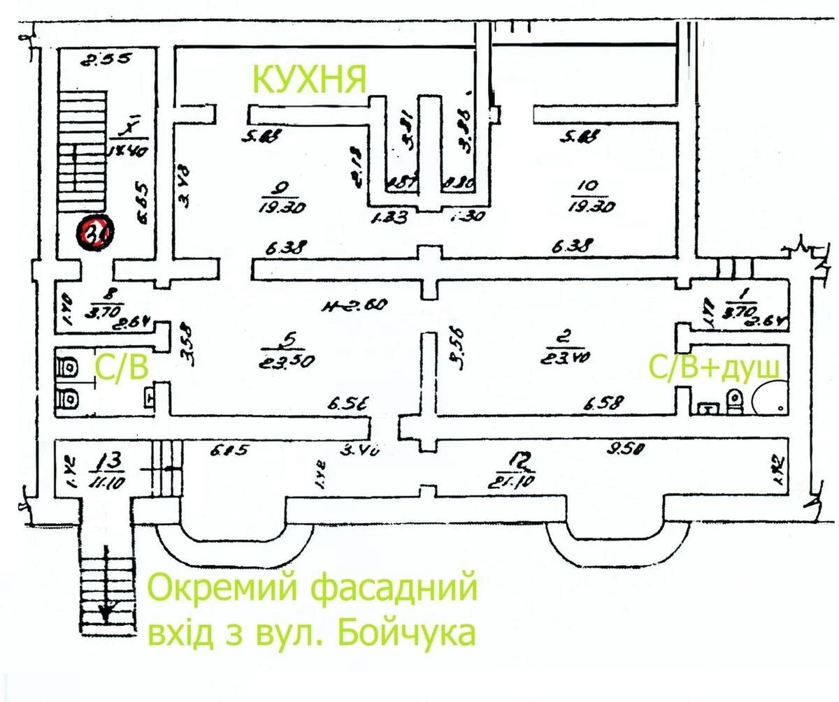 Trade object vul. Mykhayla Boychuka 12А, 173m26354212