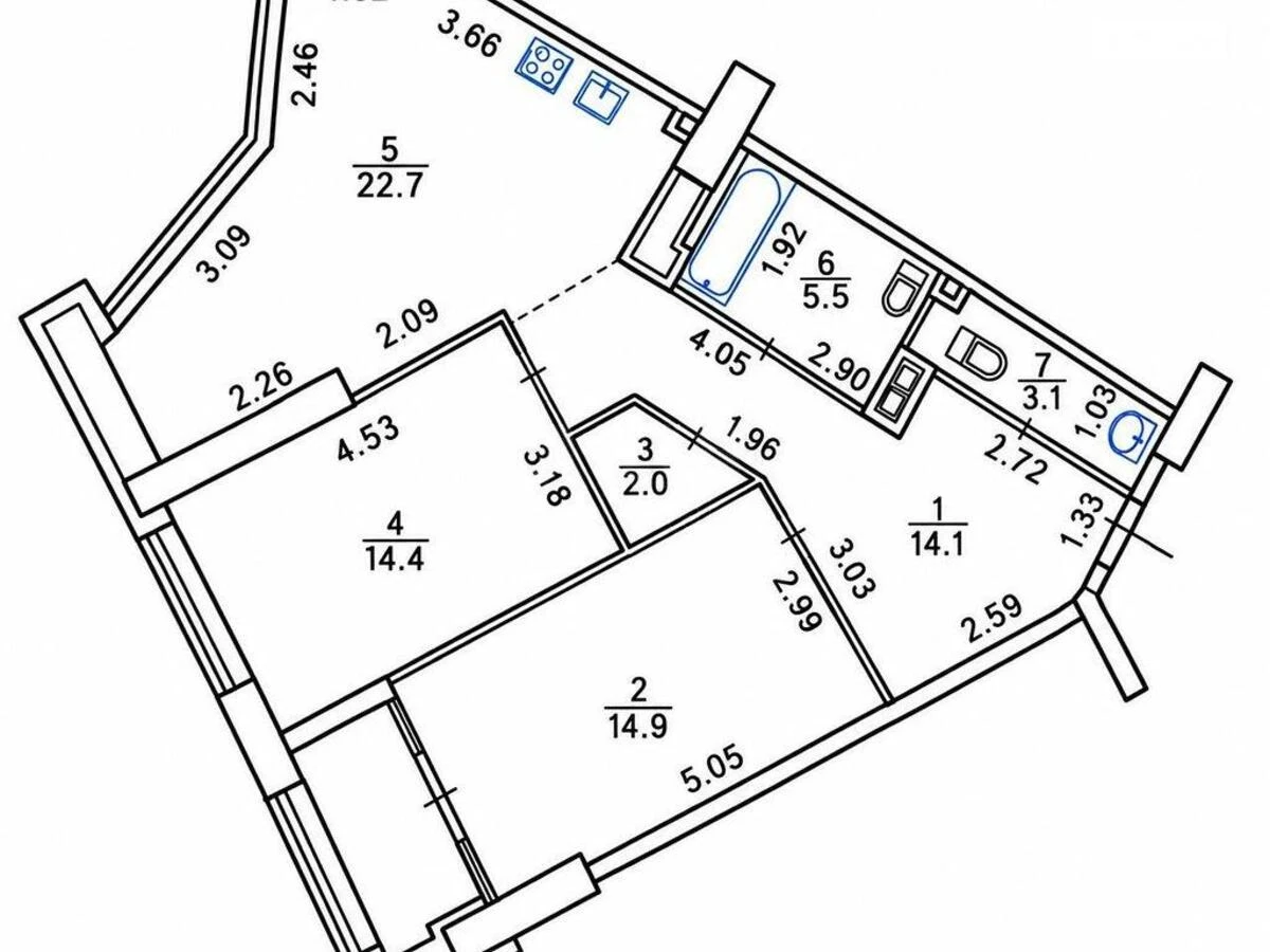 2k apartment pr-t Berestejskij 11, корп. 37141513