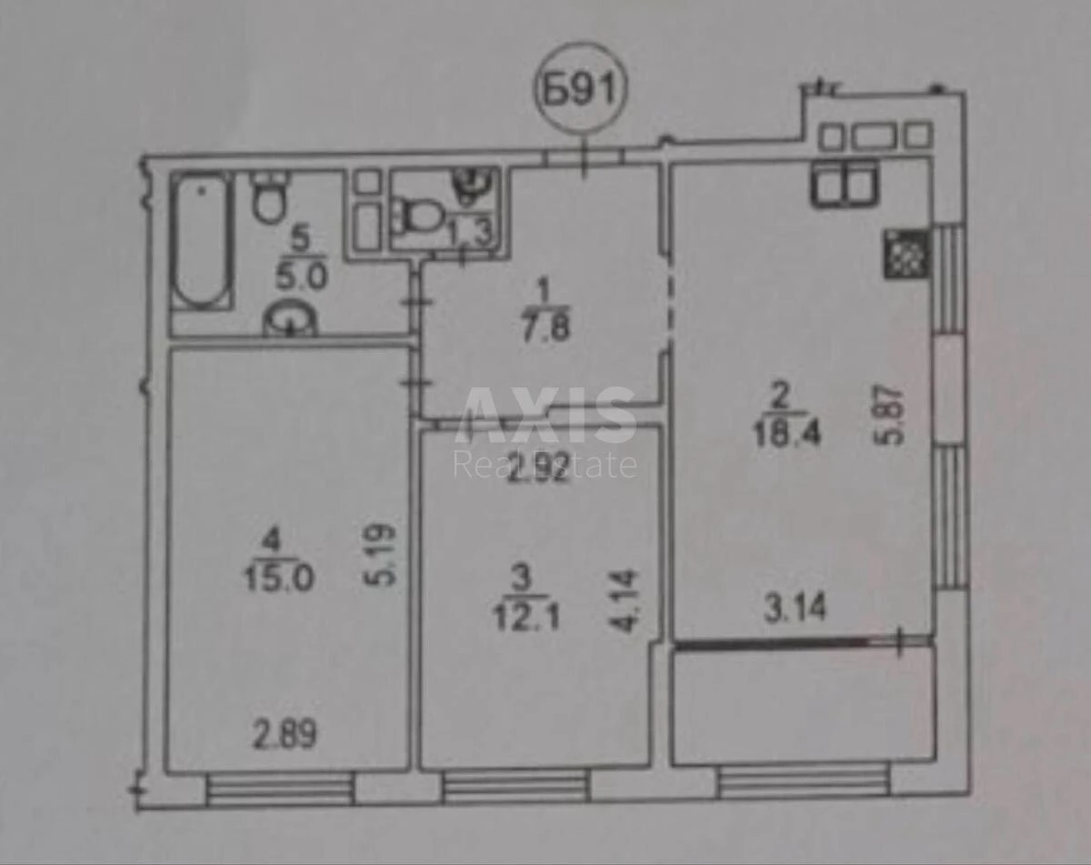 2k apartment nab. Dniprovs'ka 20А685927
