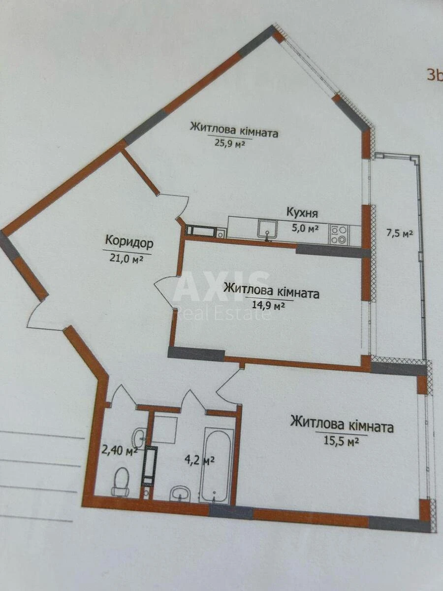 2k apartment vul. L'vivs'ka 1605680