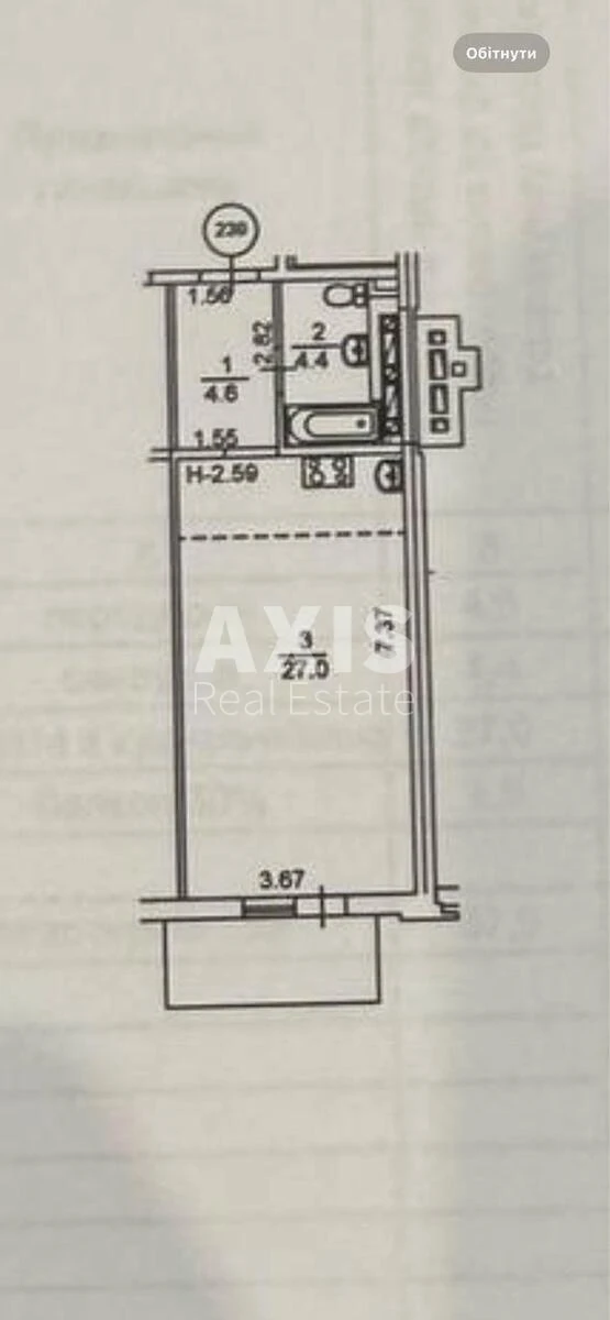 1k apartment vul. Myhajla Maksymovycha 24637337
