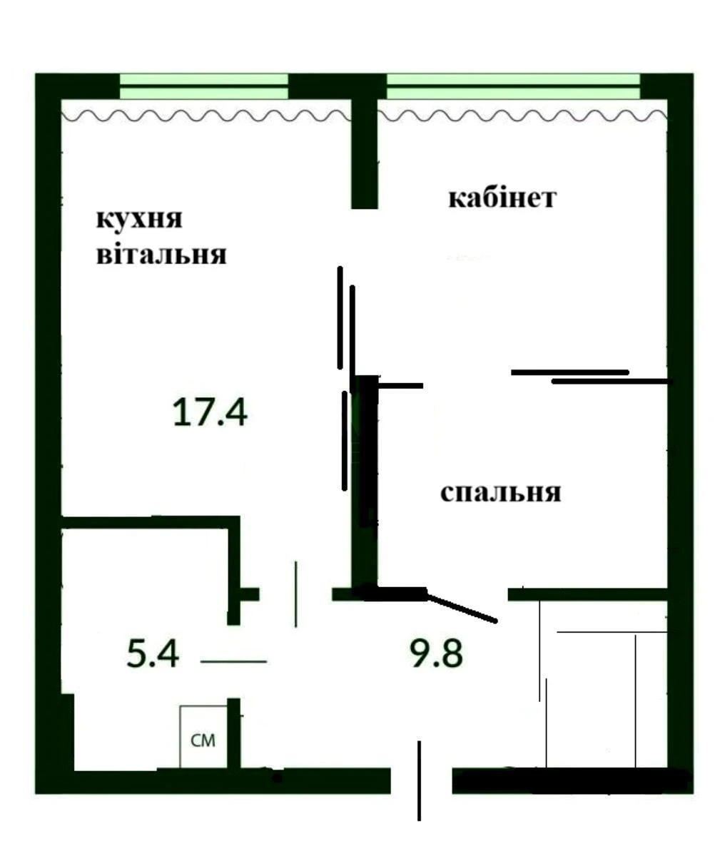 1k apartment vul. Myhajla Maksymovycha 326656118