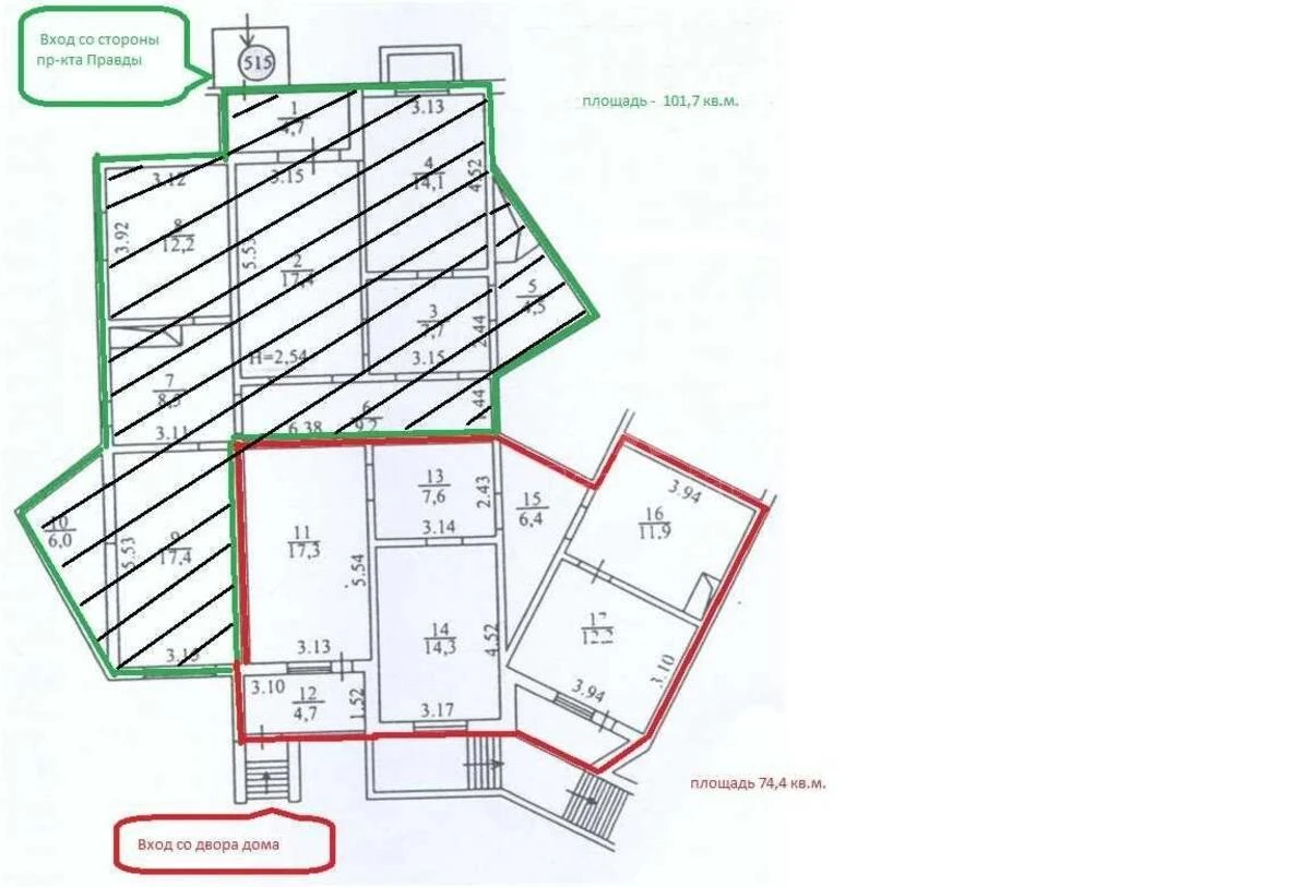 Объект торговли пр-т Европейского Союза 31А, 176м26072912