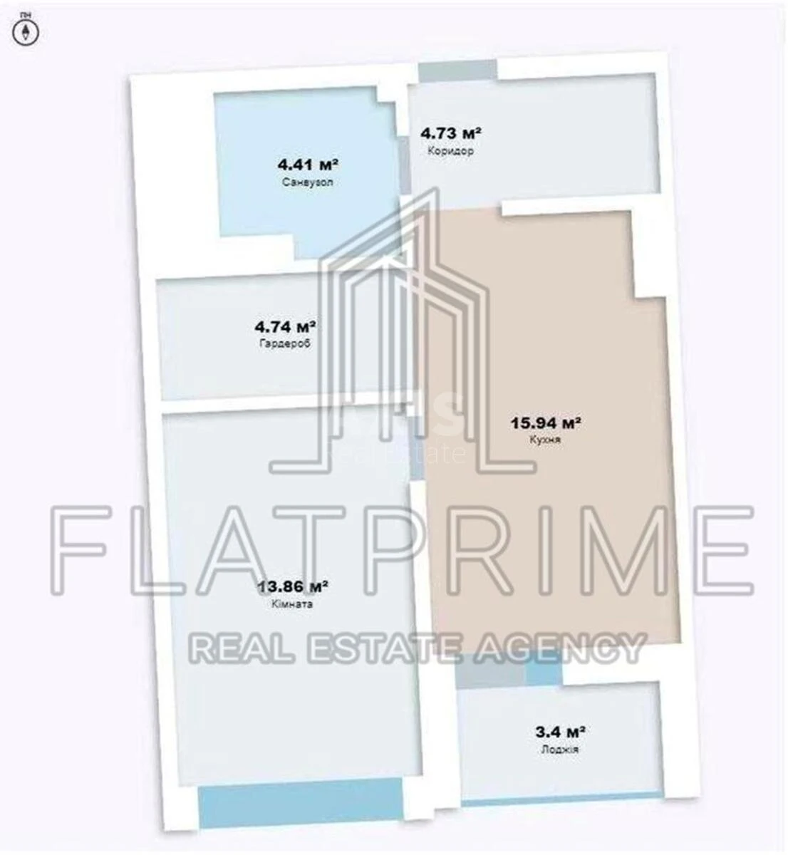 1k apartment vul. Sverstjuka Jevgena 54644900