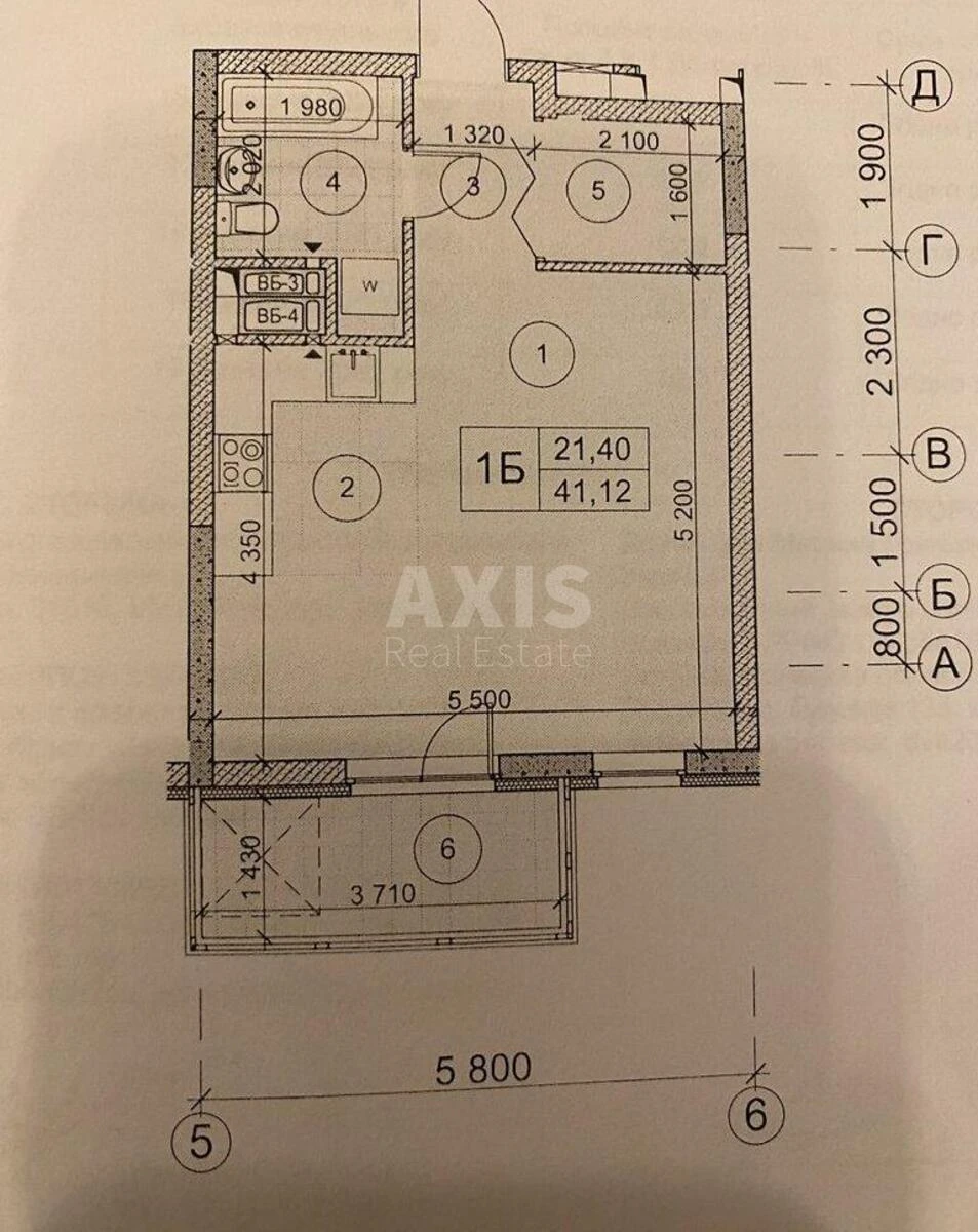 1к квартира ул. Олеся Бердника 1Г501683