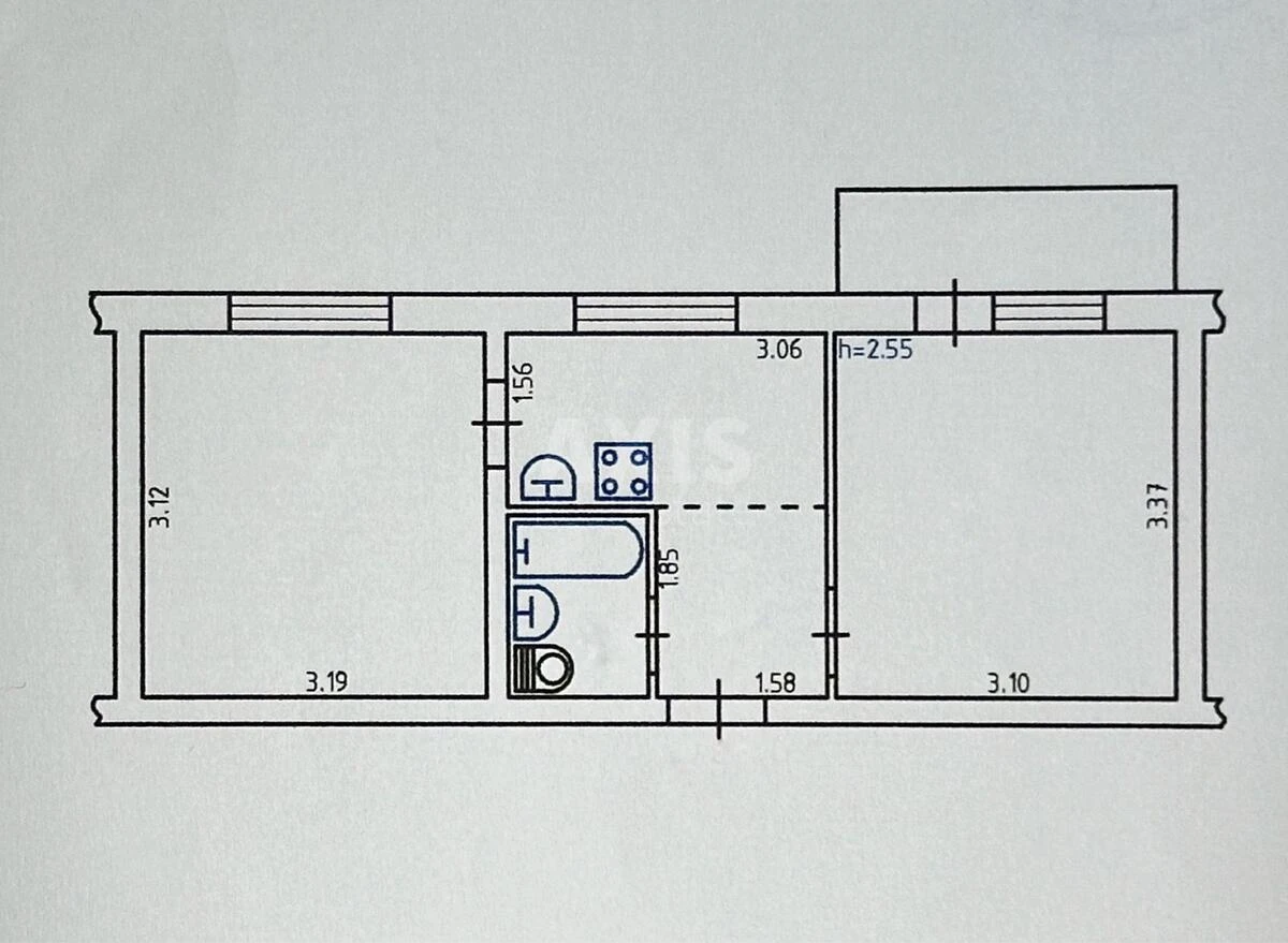 2k apartment vul. Geroi'v Dnipra 25673768