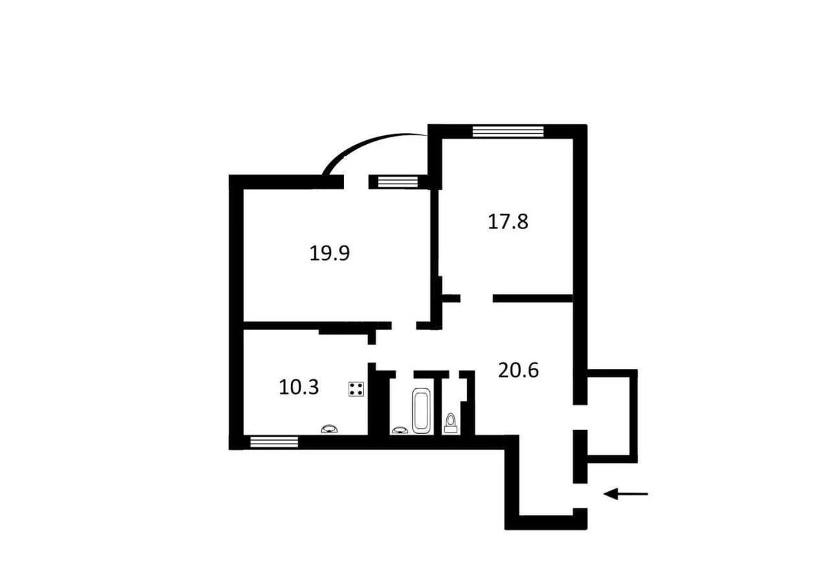 2k apartment vul. Kondratjuka Jurija 76518813