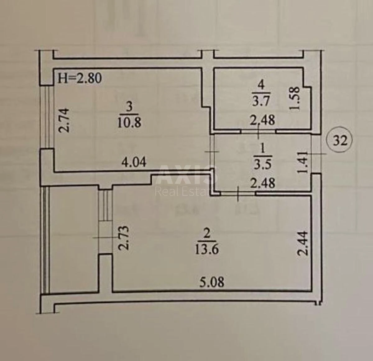 1к квартира ул. Августина Волошина 32А6773214