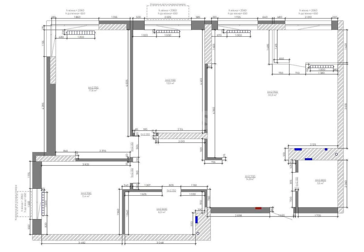 3k apartment vul. Sverstjuka Jevgena 6Г699267