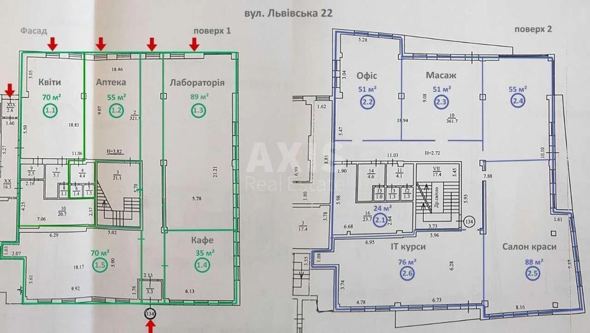 Объект торговли ул. Львовская 22, 89м2670117